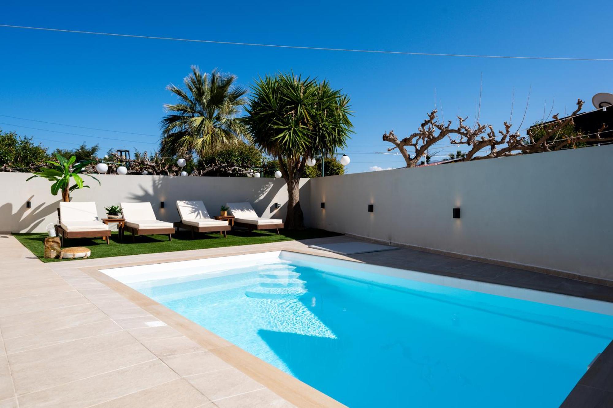 Searenity Villa Malia With Private Swimming Pool 外观 照片